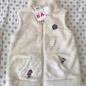 Disney x Uniqlo Kids White Fleece Vest 11-12